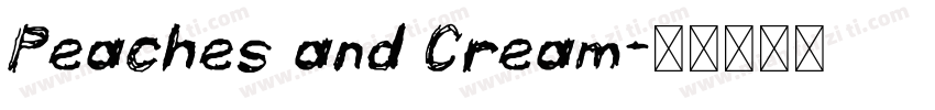 Peaches and Cream字体转换